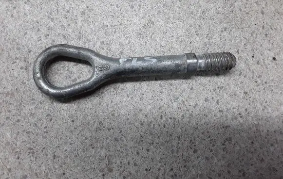 Towing hook eye