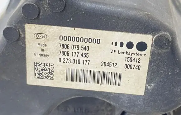BMW 5 F10 F11 Steering rack 7806079540 0273010177 7806177455
