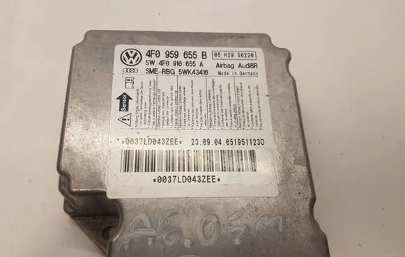 Audi A6 S6 C6 4F Airbag control unit/module 4F0959655G 4F0910655A 5WK43416