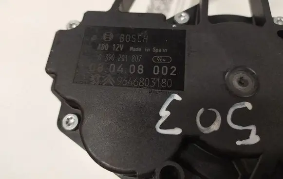 Citroen C4 Grand Picasso Rear window wiper motor 9646803180 0390201807