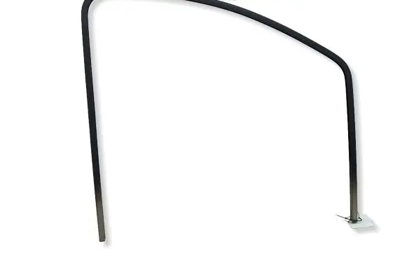 Microcar M.GO Front door coupe window/glass frame 