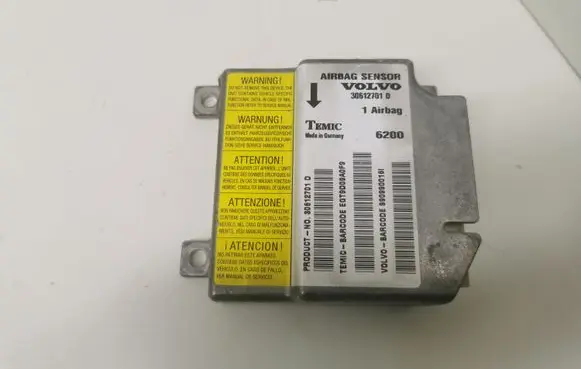 Volvo S40, V40 Airbag control unit/module 30612701D