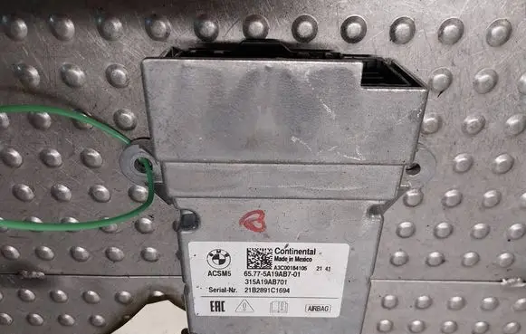 BMW 3 G20 G21 Airbag control unit/module 5A19AB7