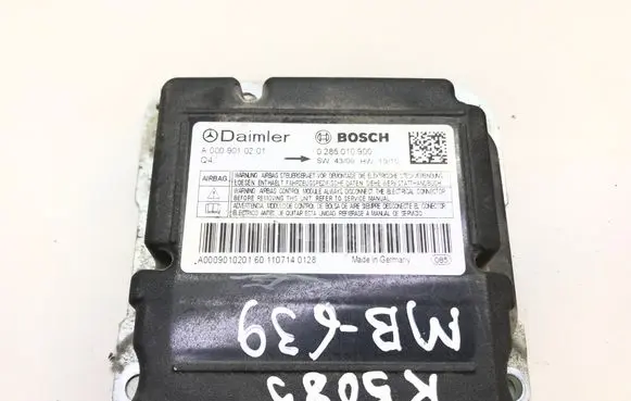 Mercedes-Benz Vito Viano W639 Airbag control unit/module 0285010900 A0009010201 K5085
