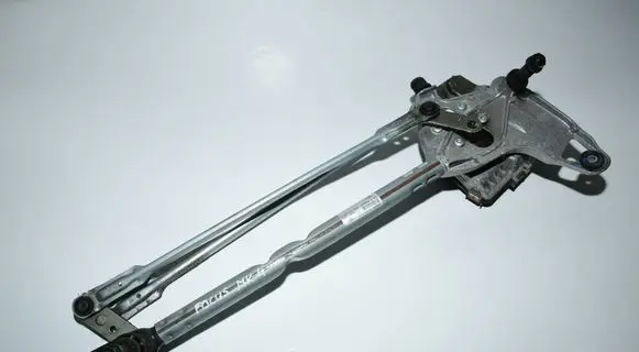 Front wiper linkage and motor