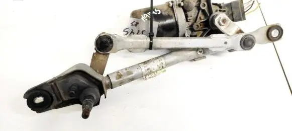 Front wiper linkage and motor