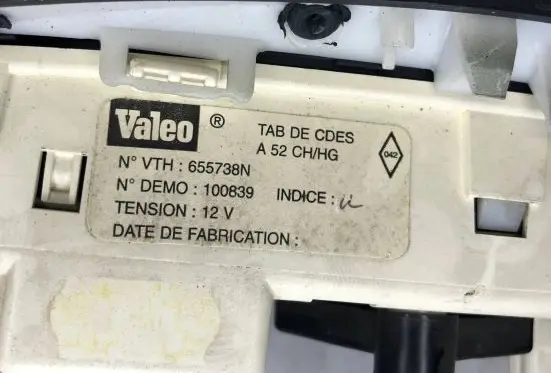 Renault Megane I Climate control unit 655738N A52CHHG 100839
