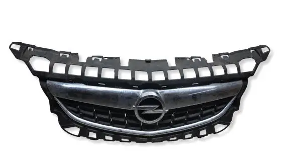 Opel Astra J Front bumper upper radiator grill 13266577