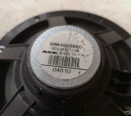 Peugeot 308 Front door speaker 9664955880 90016431704