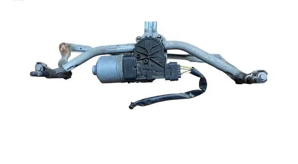 Front wiper linkage and motor