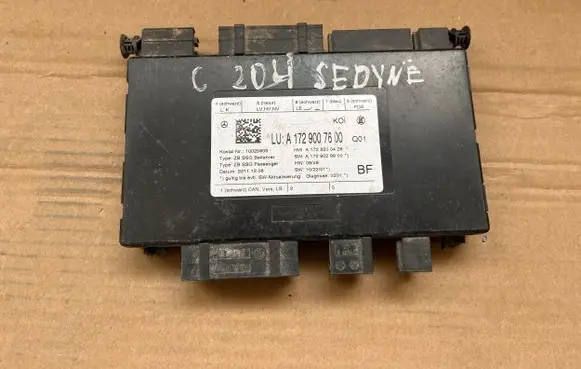 Mercedes-Benz C W204 Seat control module A1729007600 A1729029900 A1728200426