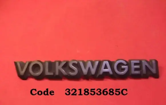 Volkswagen Scirocco Manufacturers badge/model letters 321853685C