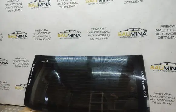 Skoda Superb B6 (3T) Rear windscreen/windshield window 3T9845049A