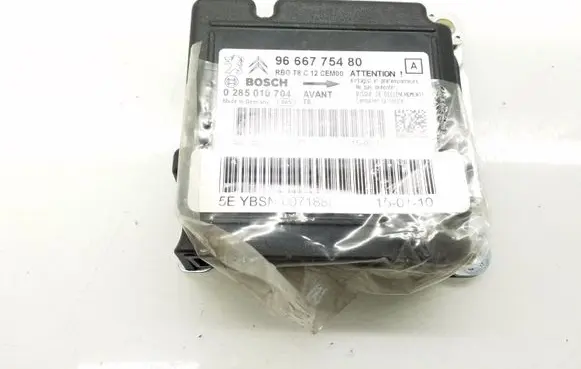 Peugeot 3008 I Airbag control unit/module 9666775480 0285010704