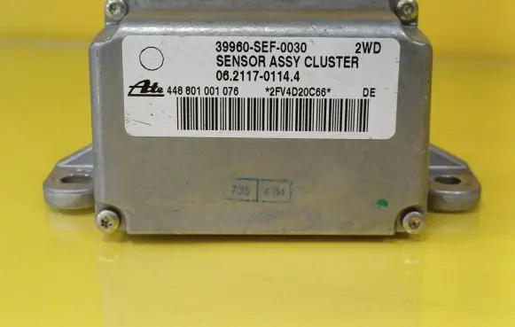 Honda Accord ESP acceleration yaw rate sensor 39960SEF0030 06211701144