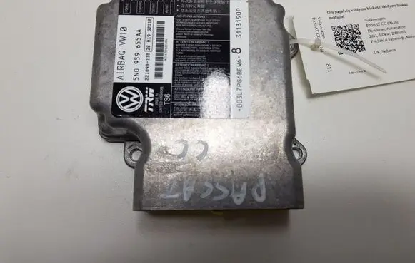 Volkswagen PASSAT CC Airbag control unit/module 5N0959655AA