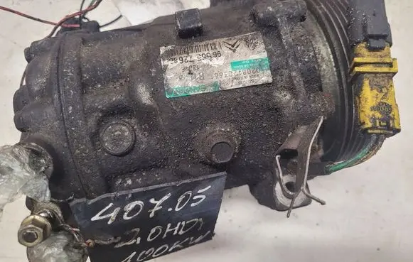 Peugeot 407 Air conditioning (A/C) compressor (pump) 9656572680 02081203661