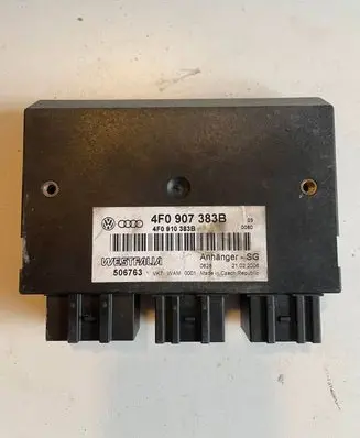 Audi A6 S6 C6 4F Tow bar trailer control unit/module 4F0907383B 506763