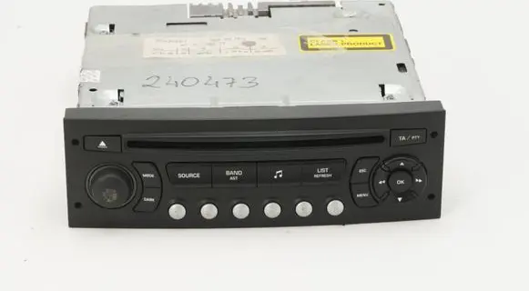 Citroen C4 I Radio/CD/DVD/GPS head unit 9655770477 7643146392