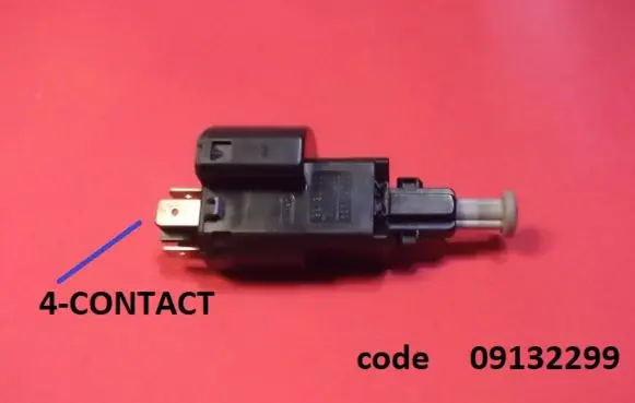 Opel Vectra B Brake pedal sensor switch 09132299
