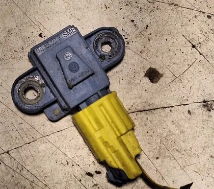 Airbag deployment crash/impact sensor