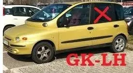 Fiat Multipla Rear door window glass 46516809