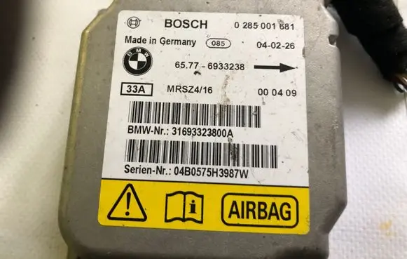BMW X5 E53 Airbag control unit/module 6933238 0285001581 31693323800A