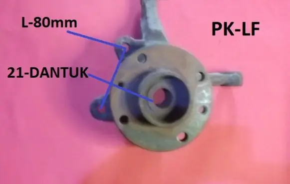 Renault Clio I Front wheel hub spindle knuckle 8200345945 6959