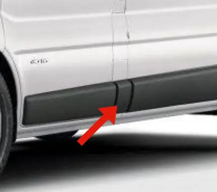 Opel Vivaro (B) Pillar trim (exterior) 8200036105 91165352 93852553