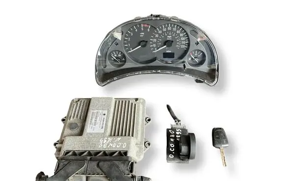 Opel Corsa D Engine ECU kit and lock set 7160018401 55566390