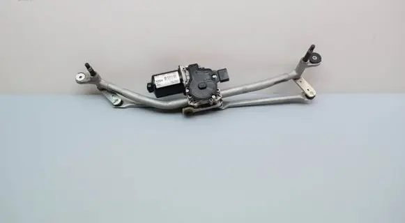 Front wiper linkage and motor