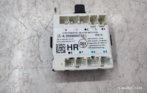 Mercedes-Benz C W205 Door control unit/module A2059004721