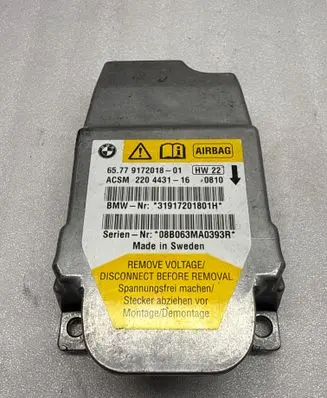 BMW 5 E60 E61 Airbag control unit/module 9172018 220443116 08B063MA0393R