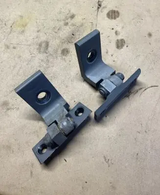 Front door hinge set