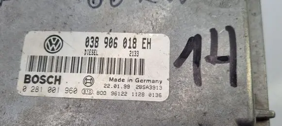 Volkswagen PASSAT B5 Engine control unit/module 038906018EH