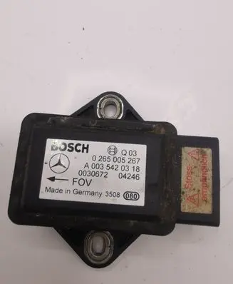 Mercedes-Benz E W211 ESP acceleration yaw rate sensor 0265005267 A0035420318