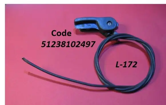 BMW 5 E34 Engine bonnet/hood lock release cable 51238102497