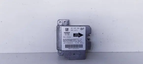 Opel Astra G Airbag control unit/module 09229302 BFS1202654V 330518650