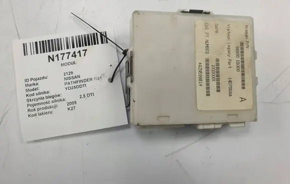 Nissan Pathfinder R51 Other control units/modules 98800EB300