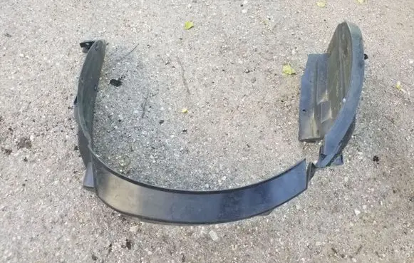Opel Agila B Front wheel arch liner splash guards 7232252K0 7232252K0L
