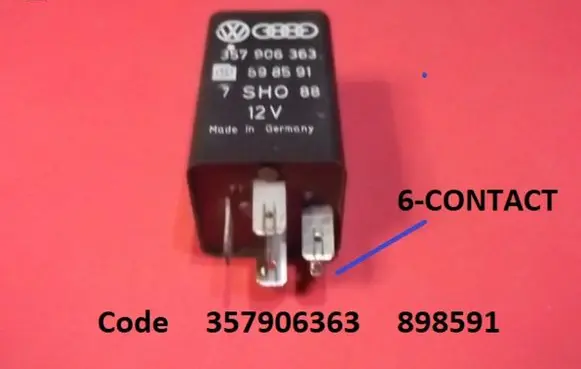 Volkswagen PASSAT B3 Fuel pump relay 357906363 898591