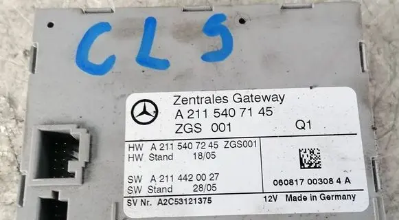 Mercedes-Benz CLS C219 Gateway control module A2115407145 A2114420027 A2115407245