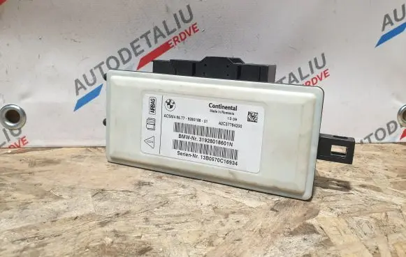 BMW 5 F10 F11 Airbag control unit/module 9280186 65779280186