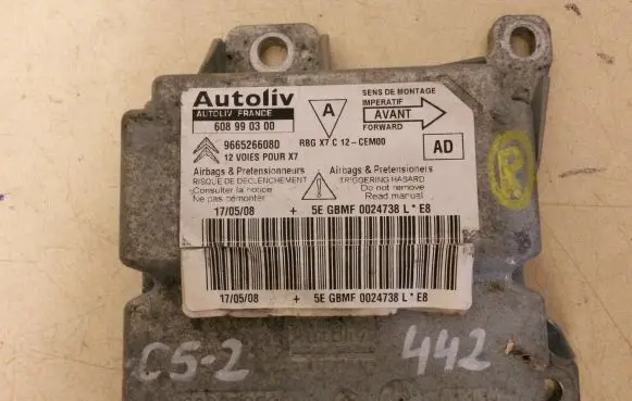 Citroen C5 Airbag control unit/module 9665266080 608990300