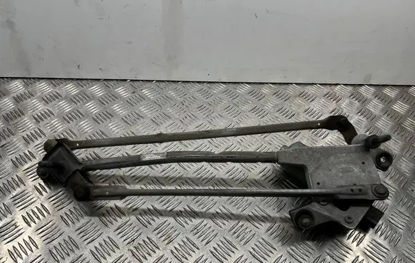 Front wiper linkage and motor