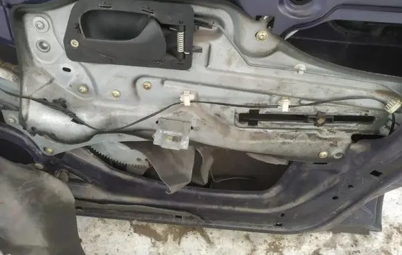 Renault Laguna I Sliding door window regulator with motor