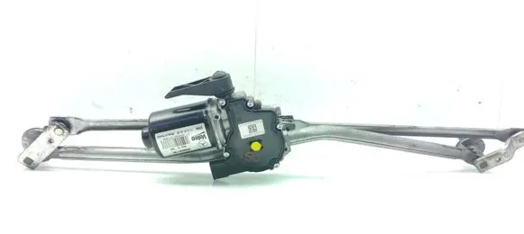 Front wiper linkage and motor