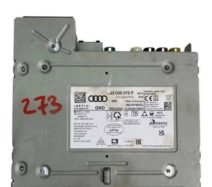 Audi E-tron GT Radio/CD/DVD/GPS head unit 4J3035070F 4J3035070
