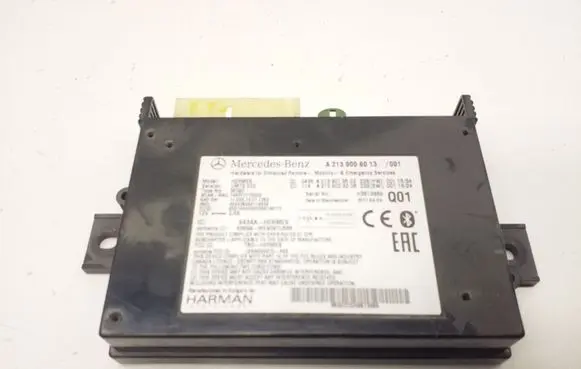 Mercedes-Benz C W205 Bluetooth control unit module a2139008013