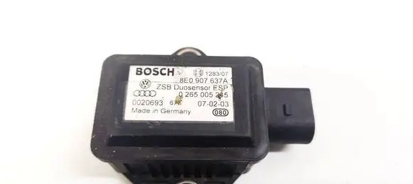Audi A6 S6 C5 4B ESP acceleration yaw rate sensor 8E0907637A 0265005245